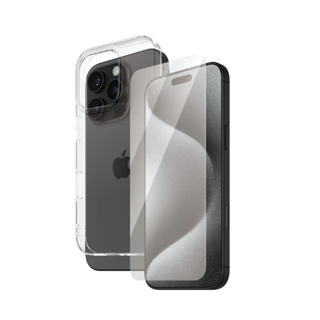 caseym Clear Recycled Protection Bundle For iPhone 16 Pro