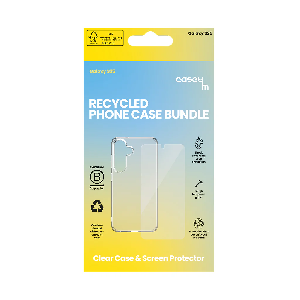 caseym Clear Recycled Protection Bundle For Galaxy S25 - Image 2