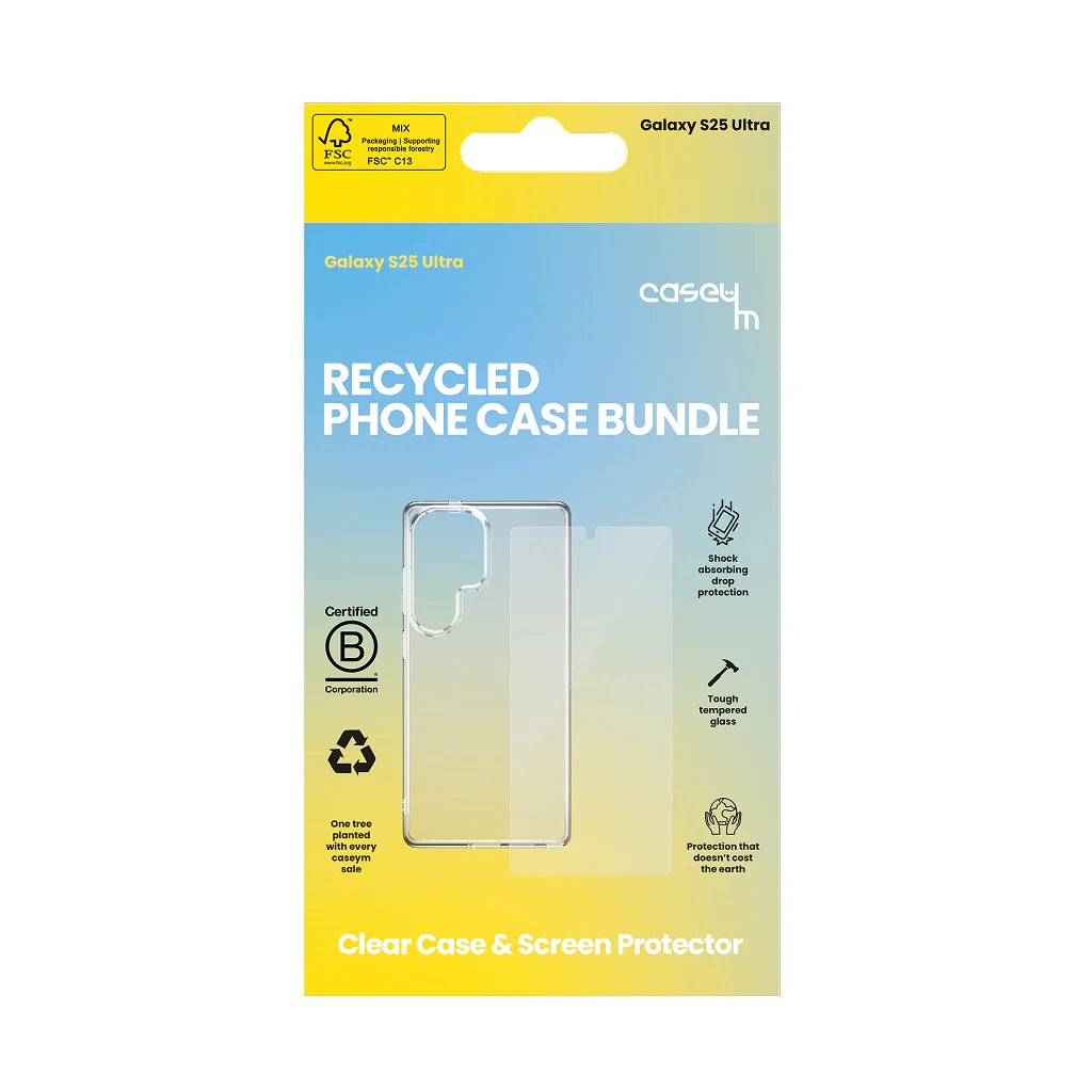 caseym Clear Recycled Protection Bundle For Galaxy S25 Ultra - Image 2